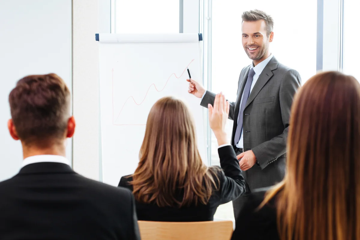 Man giving presentation